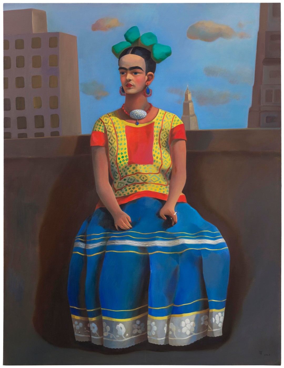 FRIDA AT NEW YORK, 2017 oil on canvas  130 x 100 cm | 51 3/16 x 39 3/8 inch  Unique