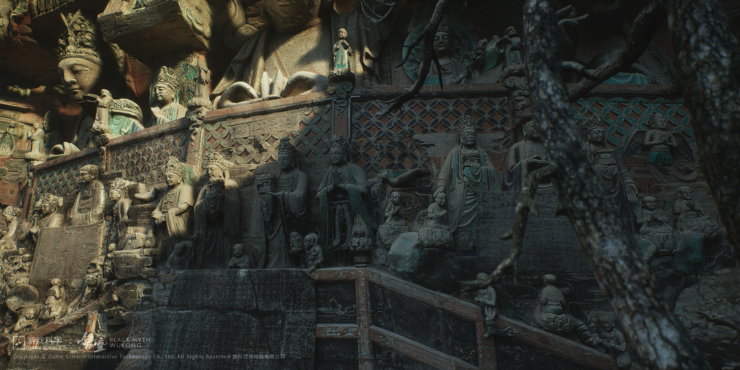 《黑神话：悟空》游戏截图 观无量寿佛经变相